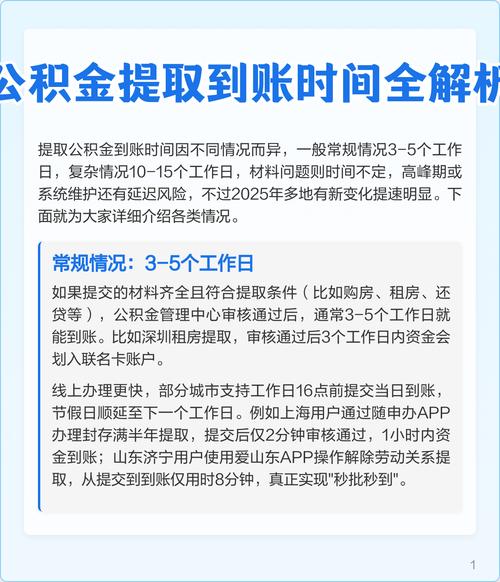 公积金提取审核时间规定